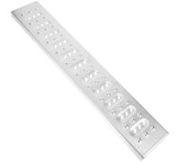 Protège-gouttière en Acier Inoxydable Argenté, Protection Anti-animaux | Installation Rapide, Maintien D’un Drainage Propre, Usage Restaurant Cuisine, Couvercle Métallique