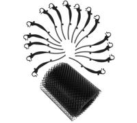 Protège-gouttière en Pp Noir 16cm X 6m, Grille de Protection