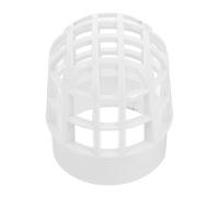 Protège-gouttières en PVC Beige, Maille Fine pour Drains de Toiture | Installation Facile, Structure Perforée, Bloque les Feuilles Mortes, Terrasses et Drainage de Patio