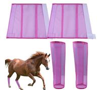 Protège-jambes de cheval - Ensemble de bottes de mouches pour chevaux, leggings réutilisables pour chevaux | Matériaux durables | Bottes de mouche pour chevaux - Confort réduit la fatigue des jambes -