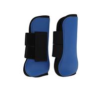 Protège-jambes élastique à rembourrage intérieur pour chevaux, bottes avant pour le saut d’obstacles et l’entraînement à cheval, bottes de soutien des tendons absorbant les chocs (pattes avant bleues