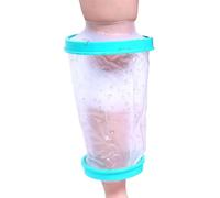 Protège-jambes imperméable - Housse de plâtre de douche | Manchon imperméable pour la douche des jambes et des genoux de 31 cm, 1 lot de 1 housse de protection réutilisable en silicone PVC pour