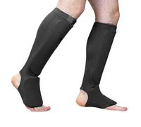 Protège-jambes pour arts martiaux - Muay Thai - Protège-tibias légèrement rembourrés et respirants avec fermeture à crochet - 2 pièces | Pour entraînement d'autodéfense MMA