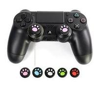 Protege joysticks patte de chat x2 pour manette ps3 playstation 3 silicone grip accroche lot de 2 (bleu)