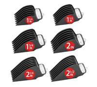 Protège-lames Compatibles Avec Les Tondeuses À Cheveux Wahl, Avec Pince Métallique Et Guide De Coupe De Qualité Supérieure (6 Longueurs De Coupe).(Black 6pcs)