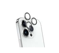 Protège lentilles iPhone 15 Pro / 15 Pro Max / 14 Pro / 14 Pro Max x3 Verre trempé Argent + Garantie à vie - Certifié GRS Force Glass