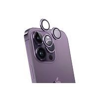 Protège lentilles iPhone 15 Pro / 15 Pro Max / 14 Pro / 14 Pro Max x3 Verre trempé Violet + Garantie à vie - Certifié GRS Force Glass