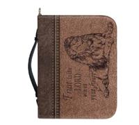 Protege Livre,Couverture Bible Sac à bandoulière en PU for Bible, style voyage, imprimé rétro, prières et Écritures(05,2X-LARGE)