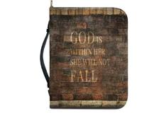 Protege Livre,Couverture Bible Sac à bandoulière en PU for Bible, style voyage, imprimé rétro, prières et Écritures(01,2X-LARGE)