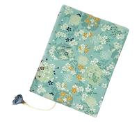 Protège-livres Élégant Vert en Tissu, Motif Floral, Résistant