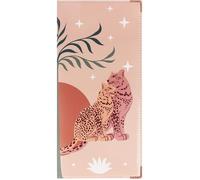 Protège livret de famille couleur motif leopard - France - PVC vernis - 22 x 10,5 cm