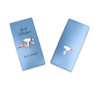 Protège Livret de Famille Personnalisé - Livret de Famille Catholique - Élégance et Protection avec notre article fabriqué et personnalisé en France - SP0201a (Nacré Pétrole)