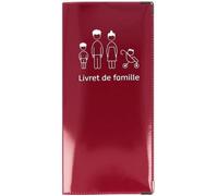 Protège livret de famille - PVC ""Lie de vin"" avec rabats intérieurs - Fabriqué en France - Color Pop