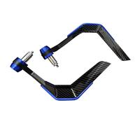 Protege Main Moto Protecteur de guidon universel coupe-vent en Fiber de carbone, 7/8 pouces, adapté aux motos, Scooter, levier de montagne Équipement de protection guidon(Blue)