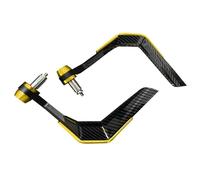 Protege Main Moto Protecteurs Guidon Universels Coupe-vent Fiber Carbone 7 À 8 Pouces Moto Et Scooter Protection Levier Montagne Avec Raidisseur Aluminium Protège Mains(Golden)