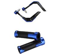 Protege Main Moto Protecteurs Guidon Universels Coupe-vent Fiber Carbone 7 À 8 Pouces Moto Et Scooter Protection Levier Montagne Avec Raidisseur Aluminium Protège Mains(2 Blue)