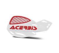 Acerbis MX Uniko Vented Protecteurs de main, blanc-rouge
