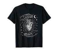 Protège-mains célestes en forme de cœur cosmique sorcière magique T-Shirt