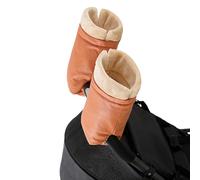 Protège-mains coupe-vent et imperméables pour poussette, gants en tissu PU épais pour climat froid, utilisation poussette pour animaux de compagnie, moufles coupe-vent en cuir PU, parents
