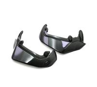 Protège-mains de guidon de moto Extensions Protège-mains Et Pare-brise Pour Ducati Pour Desert X 2022-2025 Pour Desert Pour Rally 2024-2025(Noir)