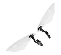 Protège-Mains de Moto Blanc pour Guidon, de Remplacement PP | Coupe-vent et Anti-projections, pour Motos Tout Usage, Pratique Motocross, Outils et Notice