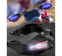 Protège-Mains De Moto, Protecteur Poignée Motocross avec Lumière pour Shadow Vt1100 CR 125 Vfr 1200 Nc700X St1100 Hornet 600