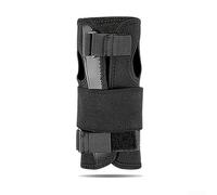 Protège-mains de ski en aluminium avec compression réglable pour la protection du poignet dans le ski et autres sports de plein air (L Noir)