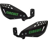 Protège-mains en carbone Équipement de circuit vectoriel écrit en vert