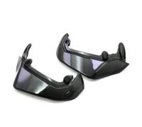 Protège Mains Guidon pour Multistrada pour V4 pour V4S pour V2 pour V2S pour Desert X 2021-2025 Extensions Protège-Mains Moto Protection Pare-Brise(Black)