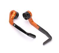Protège Mains Moto pour Speed pour Triple pour 1200Rs Protecteur De Levier De Frein Universel en Aluminium, 7/8 Pouces,(Orange)