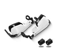 Protège-mains moto Pour TRIUMPH Pour Scrambler1200 Pour Scrambler900 Pour Scrambler 900 1200 En Alliage D’aluminium Guidon De Moto Protection Du Pare-brise(1200 White)