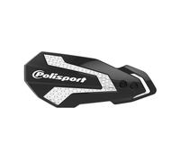 POLISPORT 8308200060 - MX Flow Protège-Mains Rieju MR 250/300 21'-25' Protection Ventilée et Polyvalente avec Design Moderne et Double Système de Montage, Couleur Noir/Blanc