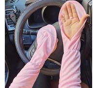 Protège-mains portatif d'été à large ouverture et sans doigts, manchettes moccassin, protection UV pour extérieur, manches pour cyclisme, conduite, protection solaire pour cyclistes rose,bleu,Blanc,gr