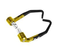 Protège-mains Universel Pour Moto Protection Des Leviers De Frein Et D'embrayage Protection Du Guidon Protège-mains Professionnel Réglable Protection de guidon(Gold-15.7mm-18.35mm)