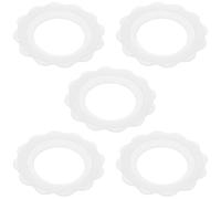 Protège-mamelon Antidérapant en Silicone Blanc, Lot de 5 | Résistant à Transpiration, Respirant, pour Allaitement à Maison Public