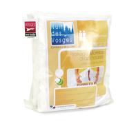 Protège Matelas 160x200 cm Bonnet 40cm Aubin 100% Coton gratté 2 Faces Environ 220g/m²