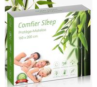 Protège Matelas 160x200 cm Imperméable - 100 % Bambou - Alèse Respirante et Douce - Alaise 160 x 200 Imperméable Lavable - Housse Anti-Acariens et Silencieuse