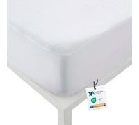 Protege Matelas 160x200 cm Impermeable 100% - Housse de Matelas 1600x200 cm Imperméable Respirant - Lavable + Super Absorbante + Réglable - Oeko-Tex | VALENTIA MEDICAL