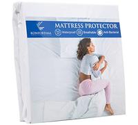 Protège-Matelas 160x200 cm - Surmatelas imperméable Respirant et antibactérien - Protège Matelas Contre la Transpiration ou l'incontinence