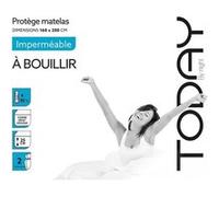 Today Protege Matelas Impermeable 160/200 A Bouillir - 100% Coton