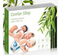 Protege Matelas 200x200 Impermeable 100 % Bambou - Alèse Imperméable Respirante et Douce - Housse Lavable Silencieuse - Protege Matelas 200x200 Lit King Size