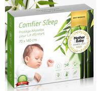 Protege Matelas 70x140 cm - 100% Bambou Alèse Bébé Respirante et Douce - Alèse Imperméable Silencieuse et Lavable pour Lit Bébé