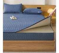 Protège Matelas avec Fermeture Éclair 130/140/160x190 Housse intégrale Matelas Matelassé à Cinq Côtés Protège/Protégé Matelas Enveloppements Respirant Ultra Doux Alèse Drap-Housse (90X190+13cm,A)