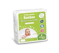 Protège Matelas Bébé Bamboo - BABYSOM - 70x140 cm - Bouclette Éponge - Imperméable - Oeko-Tex® blanc TU