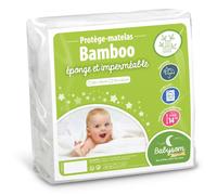 Protège Matelas Bébé Bamboo - BABYSOM - 70x140 cm - Bouclette Éponge - Imperméable - Oeko-Tex®