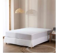 Protège matelas bouclette imperméable - bonnet 27 cm 70x190 - Blanc - Terre de Nuit