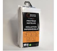 Soleil d'ocre, Protège Matelas Molleton Imperméable, Blanc, 80x200 cm