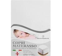 Protège matelas de lit, housse de matelas imperméable avec coins. Dimensions 60 x 130, fabriqué en Italie. L'hygiène du bébé avant tout.