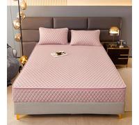 Protège-matelas - Drap-housse matelassé avec fermeture éclair, lavable et amovible, protection à 360° - Convient aux matelas de taille standard