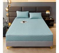 Protège-matelas - Drap-housse matelassé avec fermeture éclair, lavable et amovible, protection à 360° - Convient aux matelas de taille standard